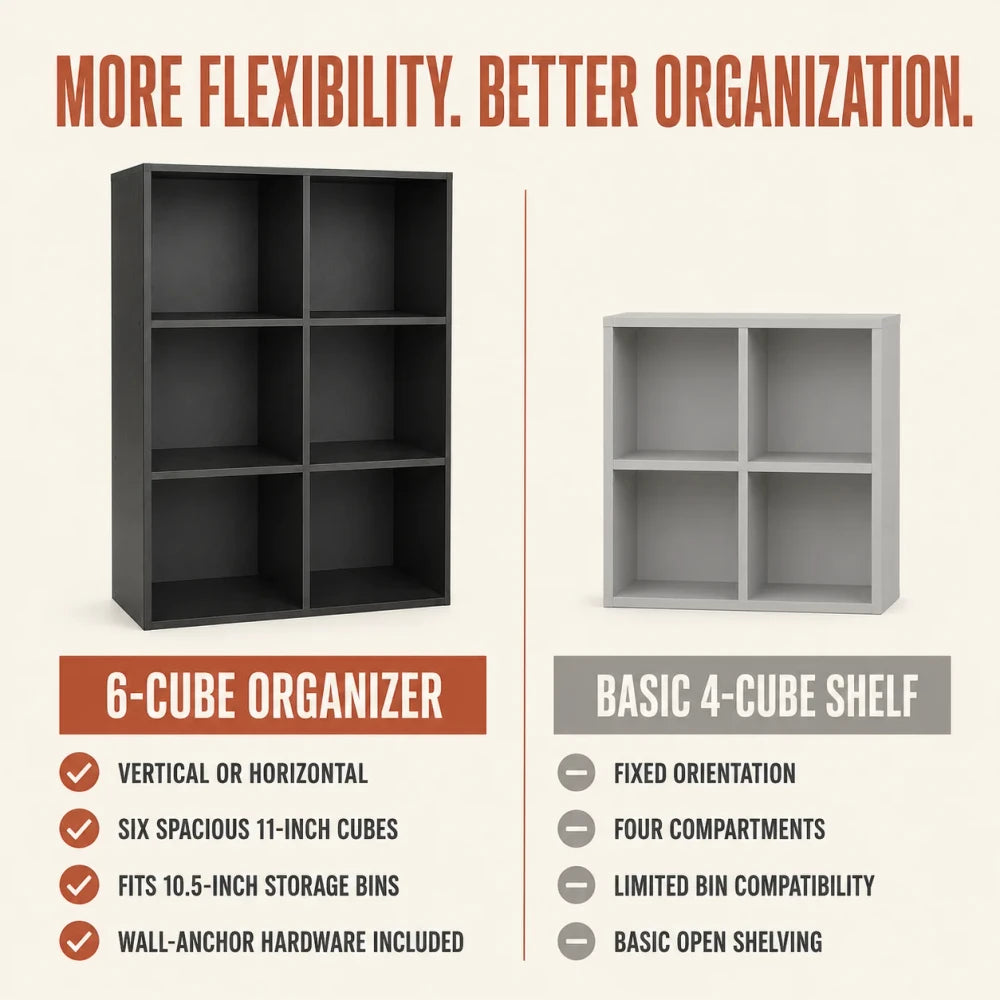 Minimalist Black Plastic Storage Tower