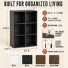 Minimalist Black Plastic Storage Tower