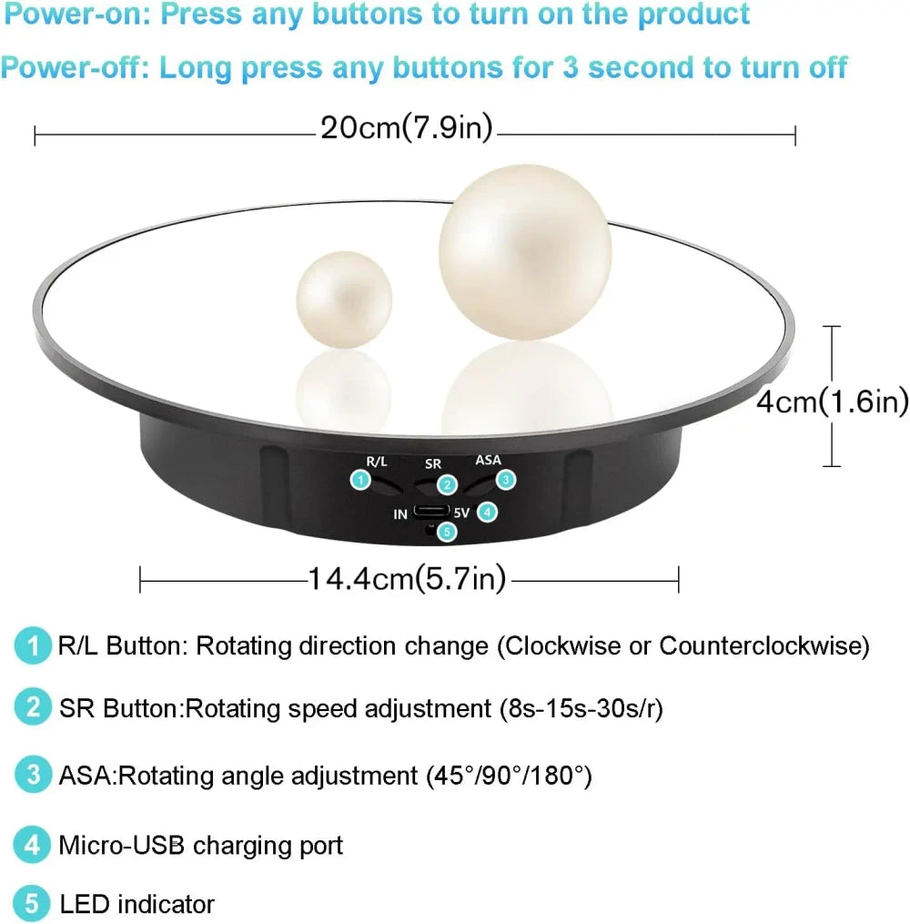 Motorized Rotating Display Stand