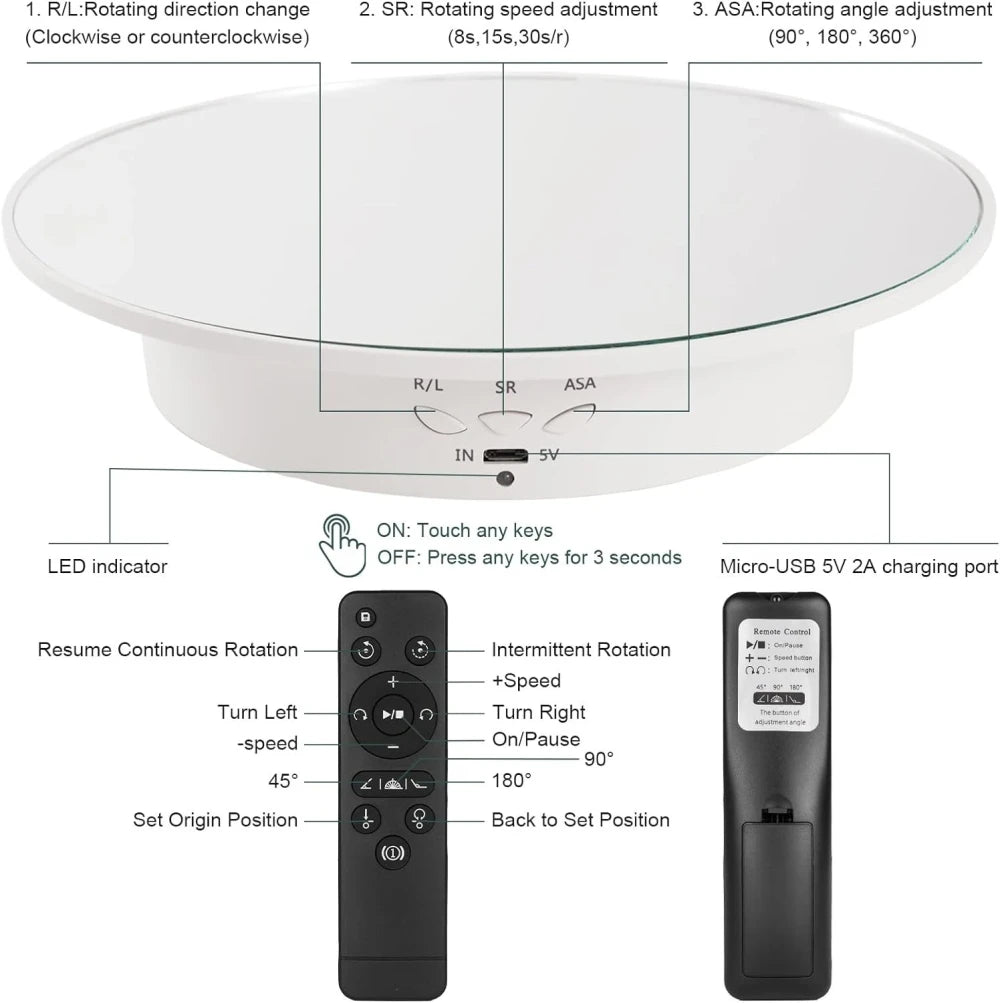 Motorized Rotating Display Stand