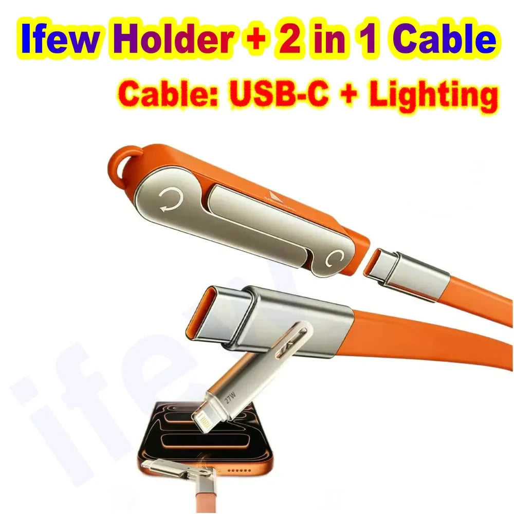 Foldable Stand Phone Charger Cable